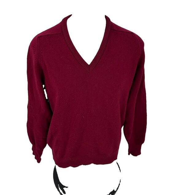 Pendleton Other - Pendleton Men Large Vintage Woolen Mills Virgin Wool Knit Sweater V-neck V13